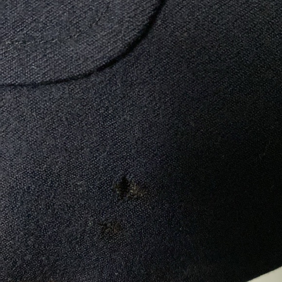 VTG 80’s Era Men’s Wool Nave Blue Blazer With Gold Buttons - 42R / Slim Fit - Picture 5 of 7